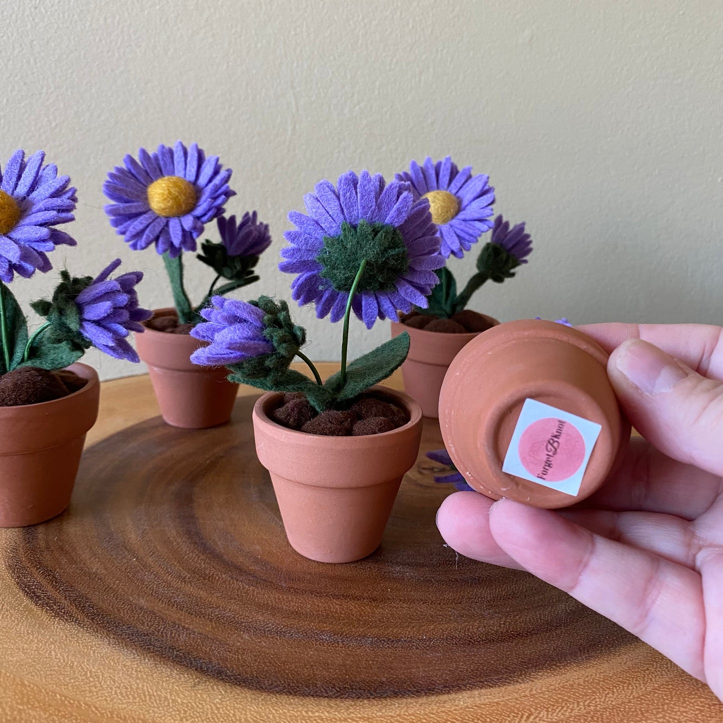 Aster: September Birth Month Felt Flower