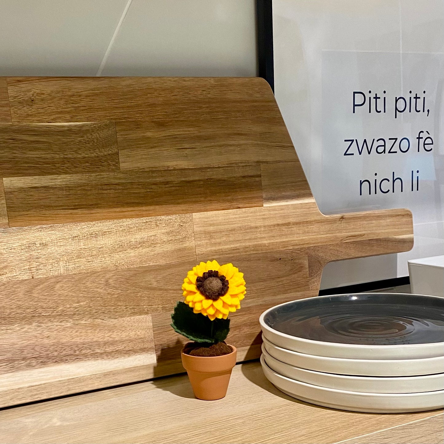 Sunflower Forever Felt Flower