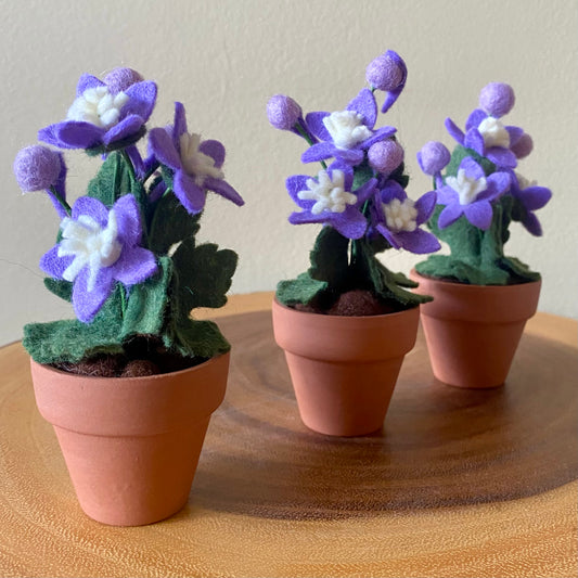 Larkspur: July Birth Month Felt Flower