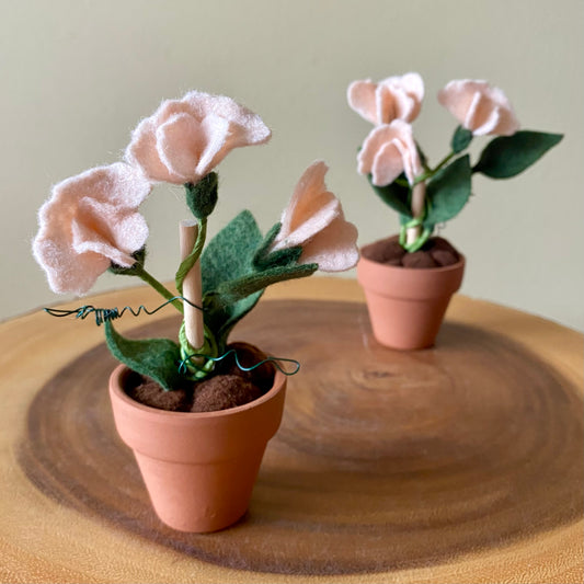 Sweet Pea: April Birth Month Felt Flower