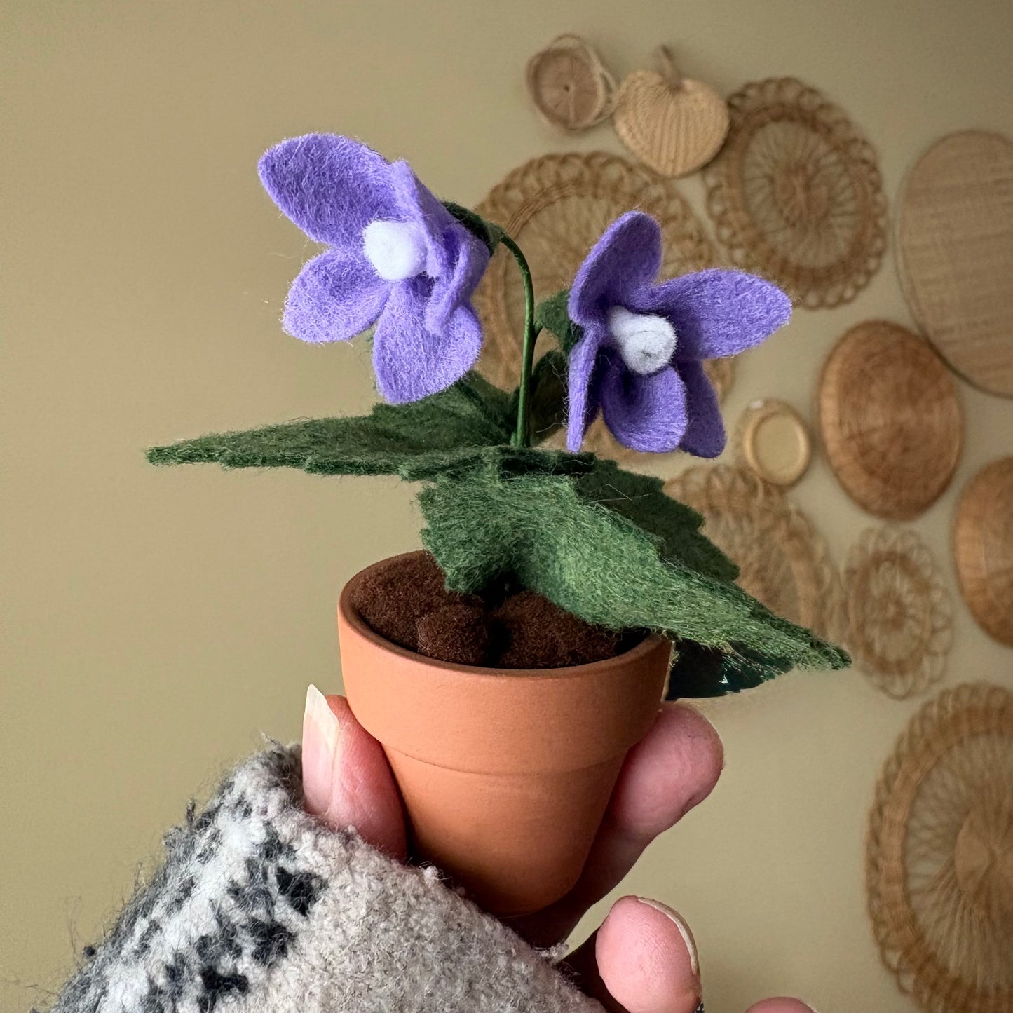 Violet: February Birth Month Felt Flower
