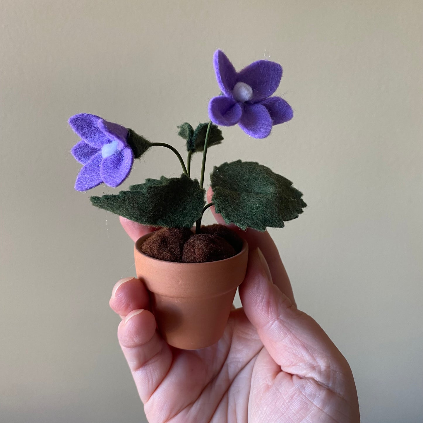 Violet: February Birth Month Felt Flower