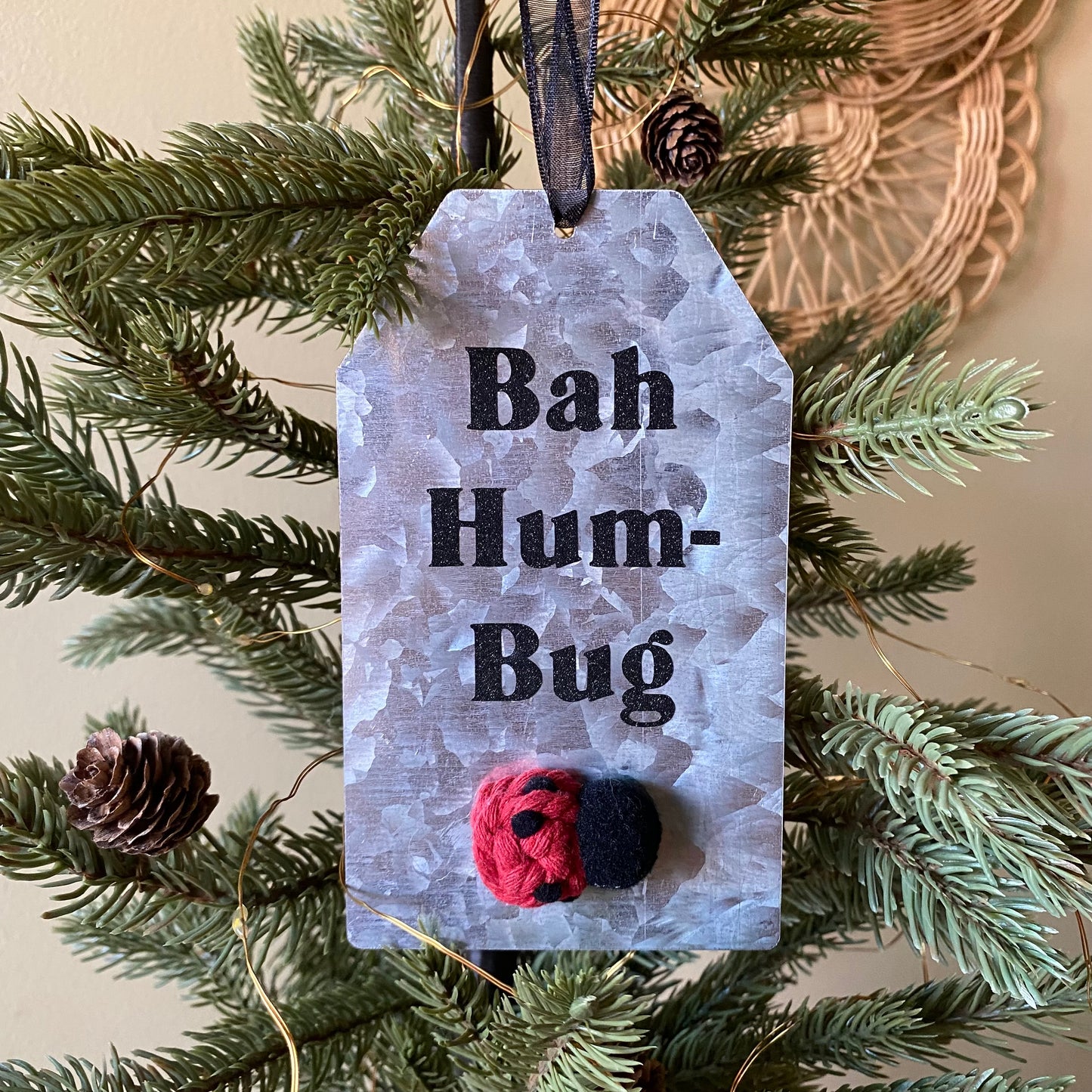 Metal Tag Ornament (Bah Hum-Bug)