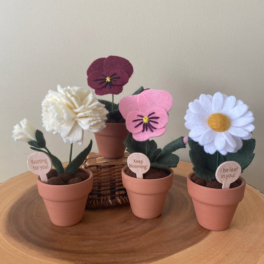 Emotional Support Handmade Forever Felt Flower