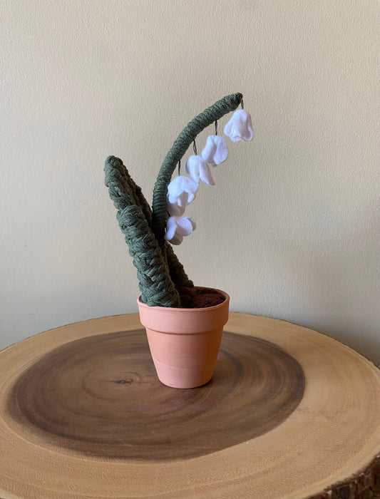 Macrame & Felt Lily of the Valley