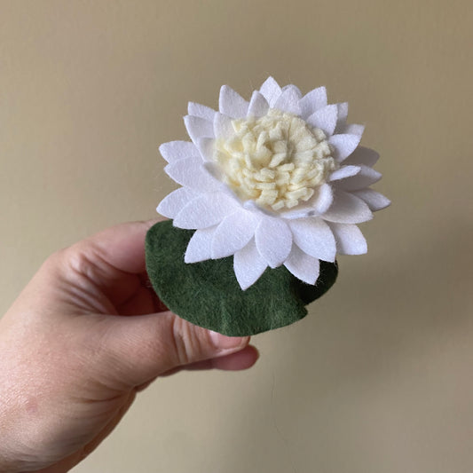 Water Lily: July Birth Month Felt Flower