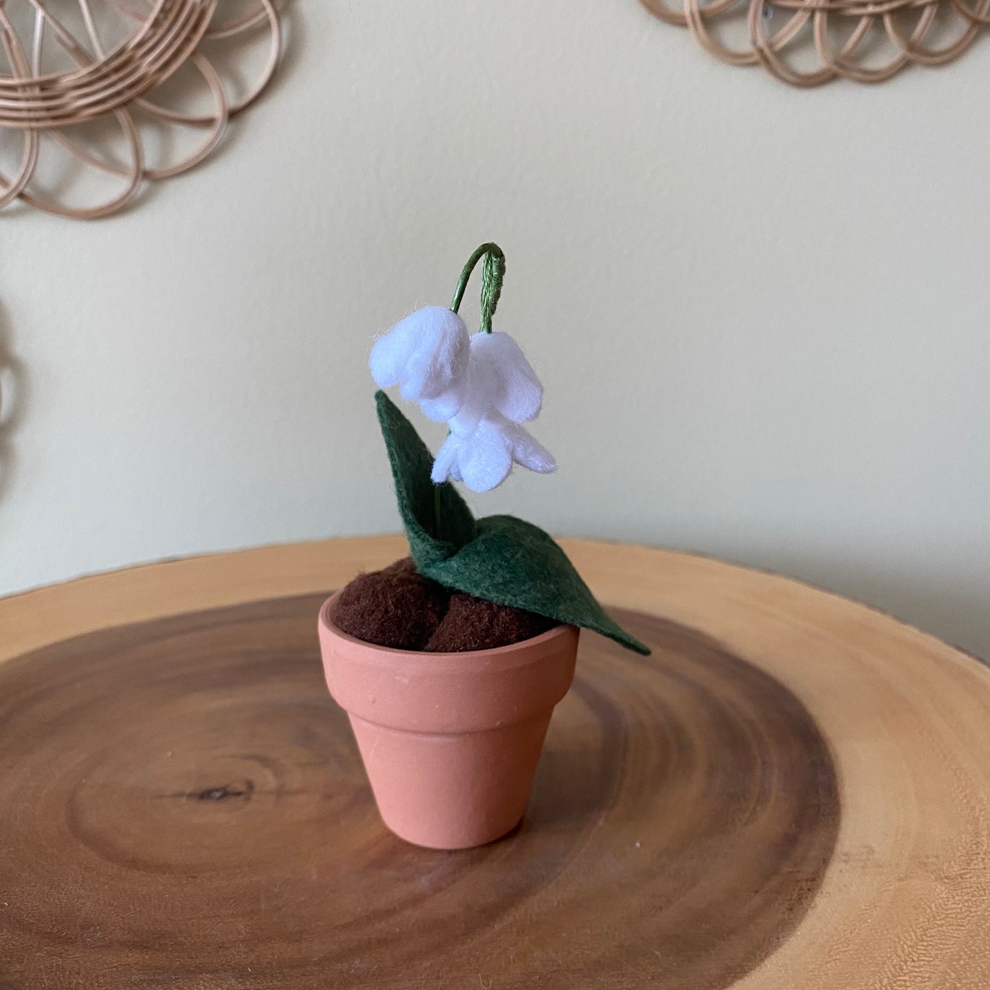 Lily of the Valley: May Birth Month Felt Flower