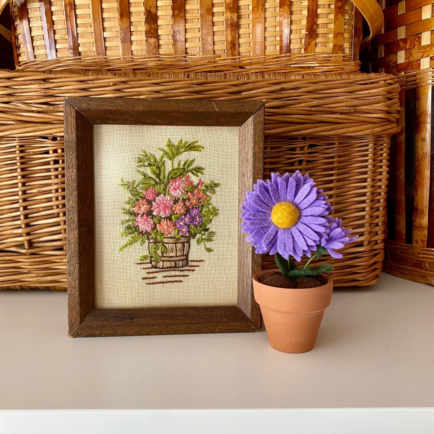 Aster: September Birth Month Felt Flower