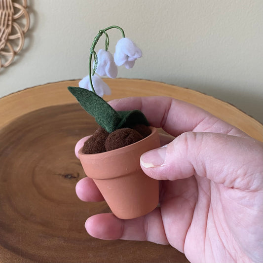 Lily of the Valley: May Birth Month Felt Flower