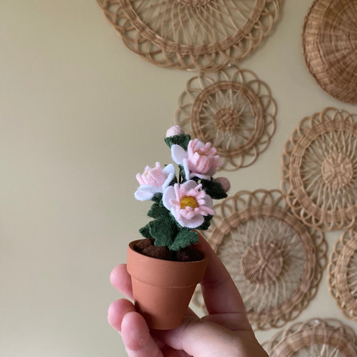 Hawthorne: May Birth Month Felt Flower