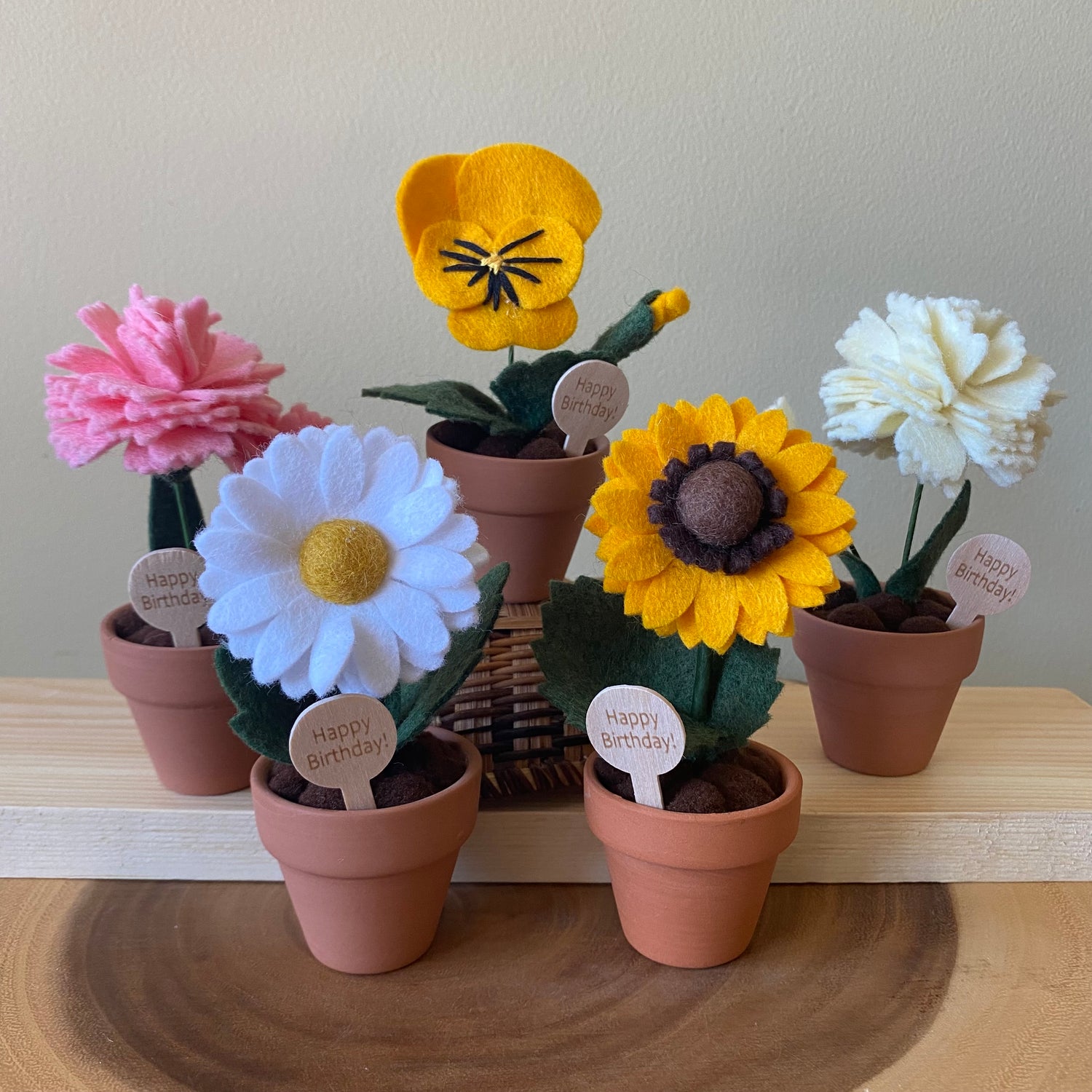 Say it with Stems: Flowers with Wooden Signs