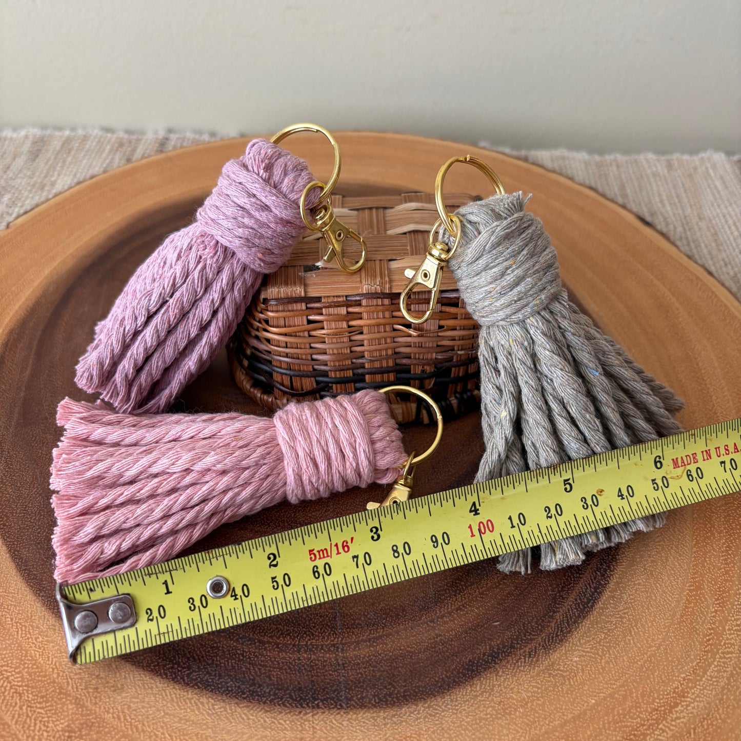 Macrame Small Tassel Keychain/Bag Charm