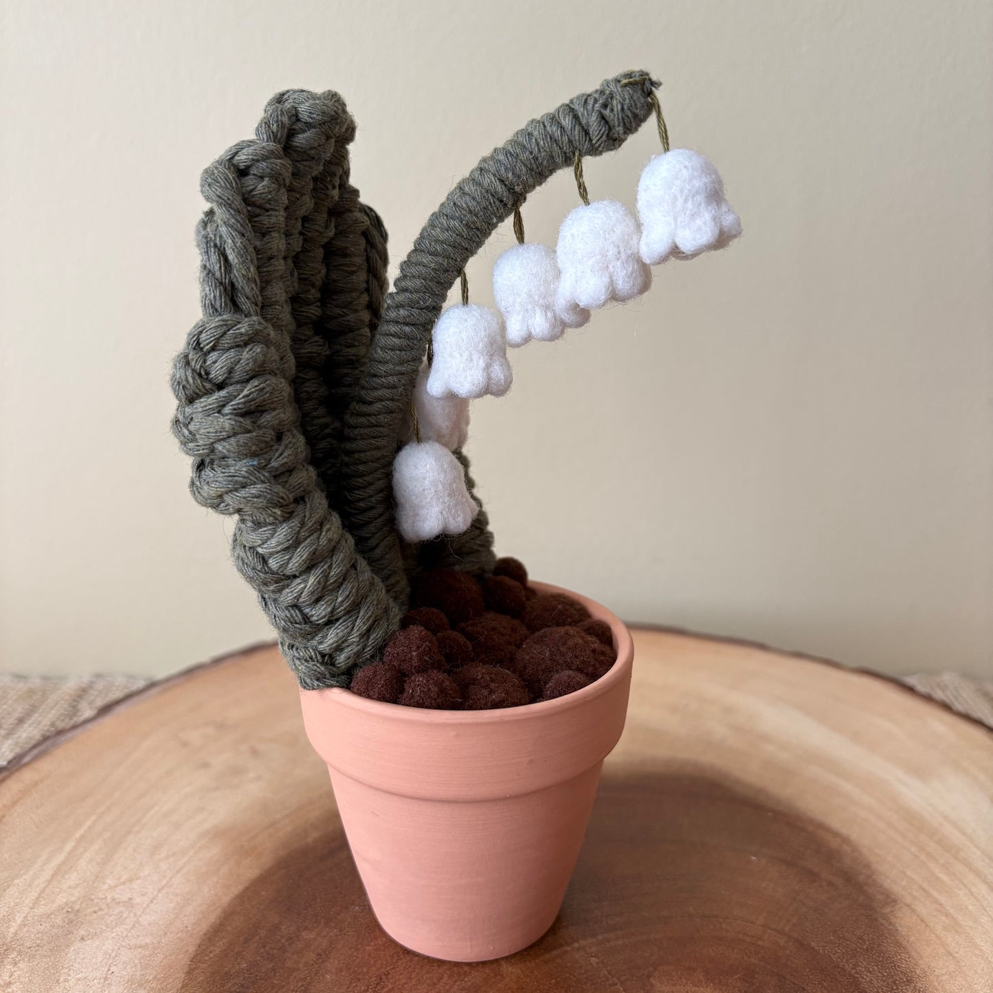 Macrame & Felt Lily of the Valley
