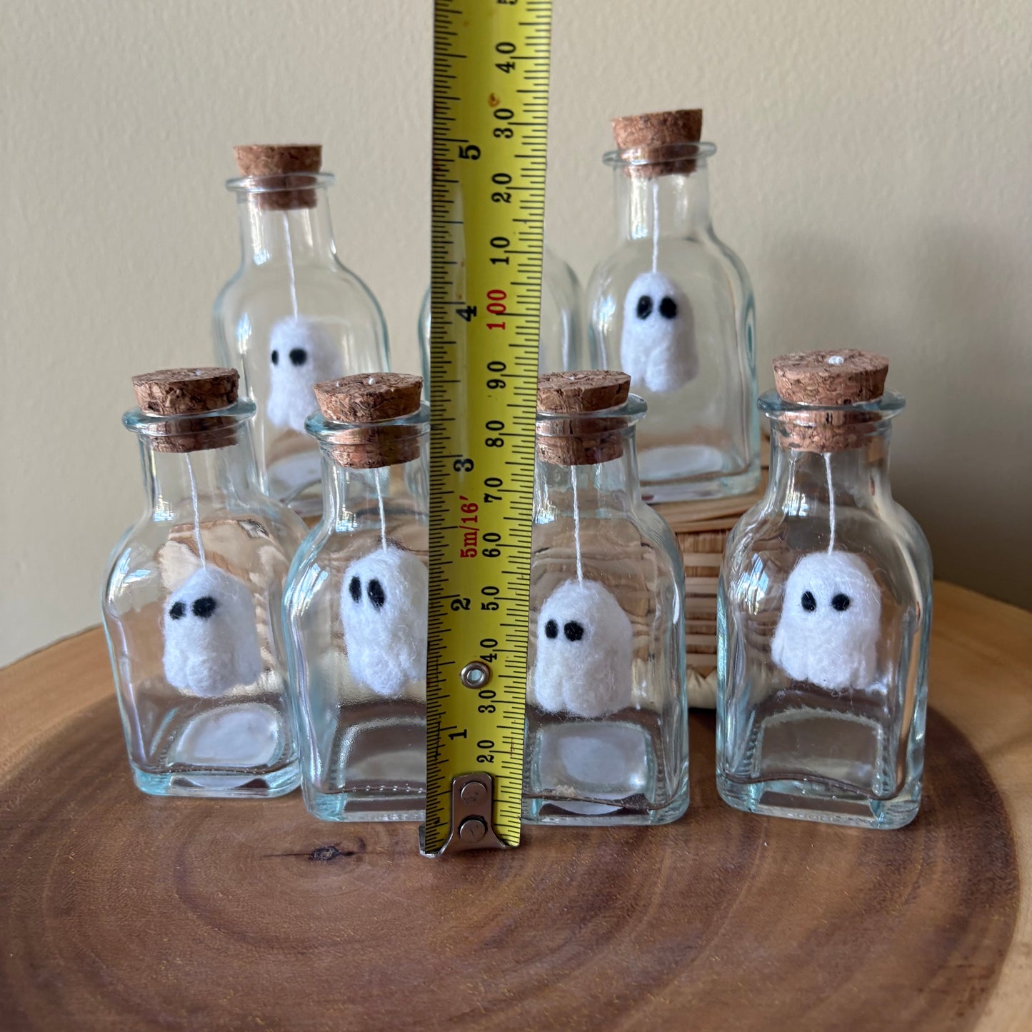 Boo Bottle- Felted Ghost