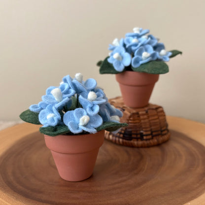Forget-me-not Forever Felt Flower