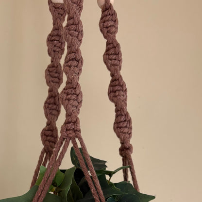 Macrame Spiral Plant Hanger