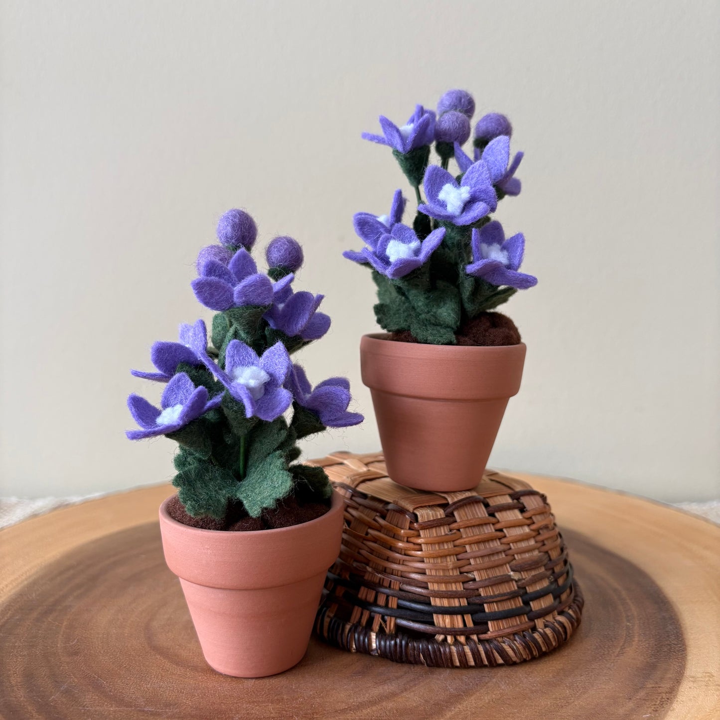 Larkspur: July Birth Month Felt Flower