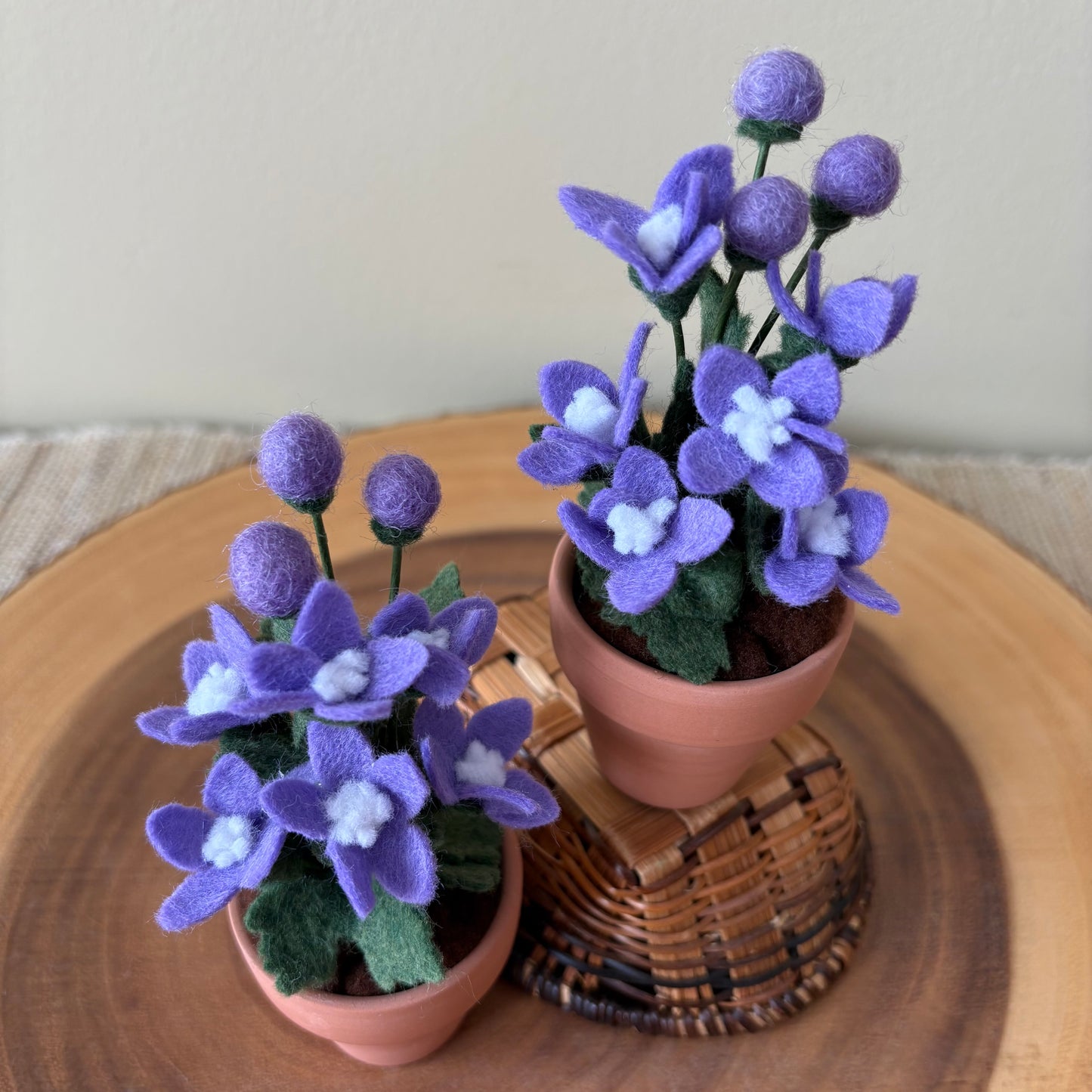 Larkspur: July Birth Month Felt Flower