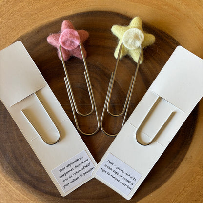 Felt Star Oversized Paperclip Bookmark