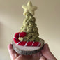 Macrame Tree with Felted Candy Cane