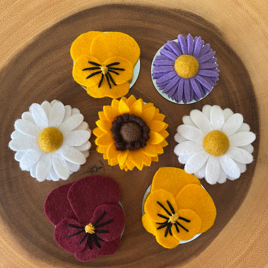 Felt Flower Magnet