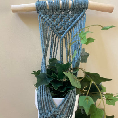Macrame Wall Plant Hanger Style 2 (Recycled Cotton String)