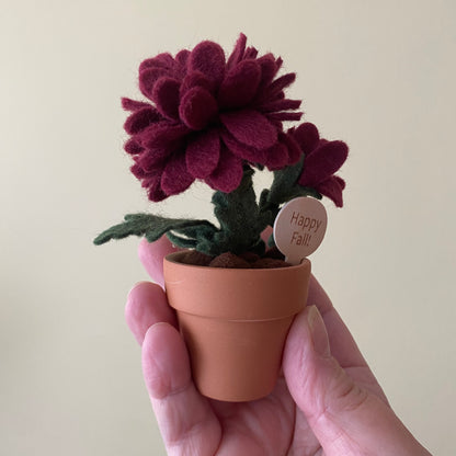 “Happy Fall” mini Felt Flowers