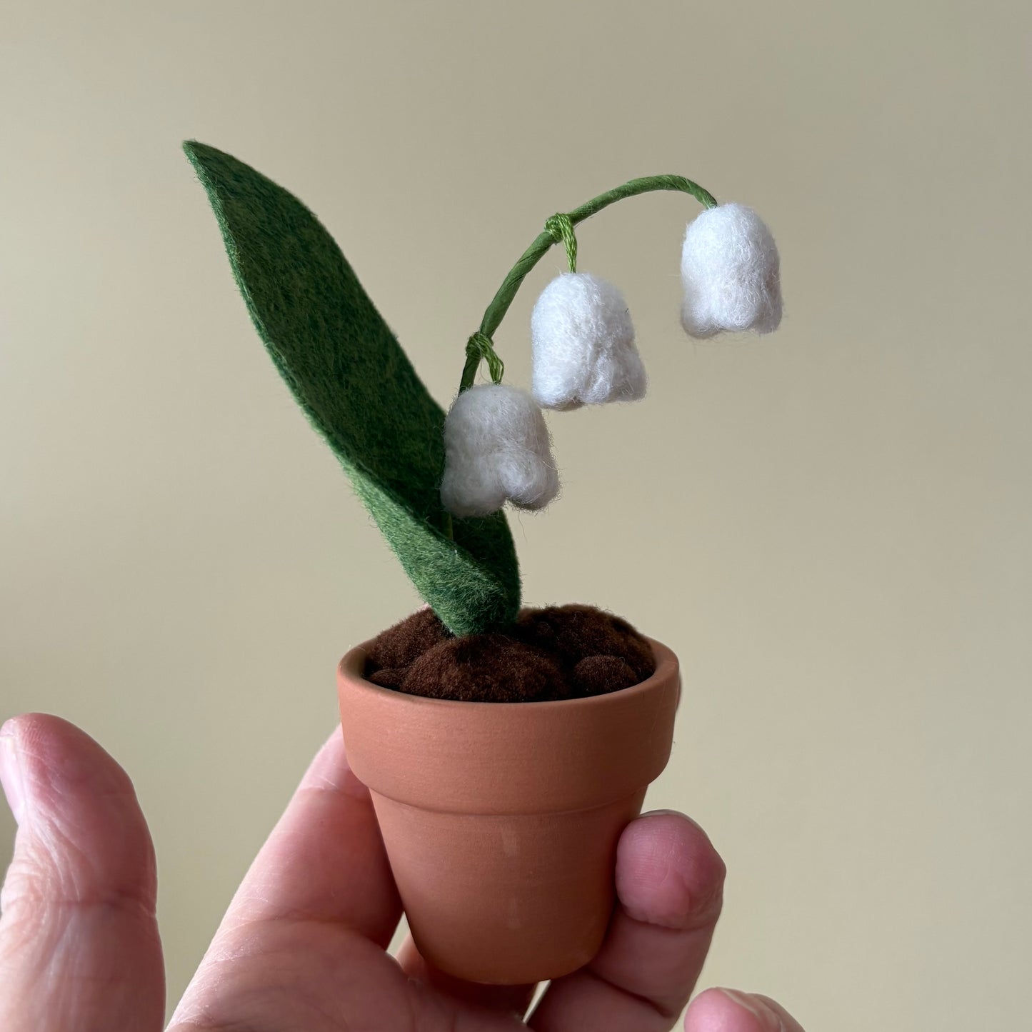 Lily of the Valley: May Birth Month Felt Flower
