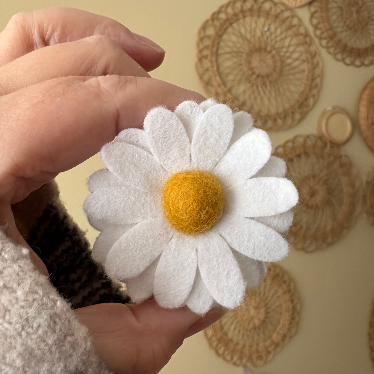 Felt Flower Magnet