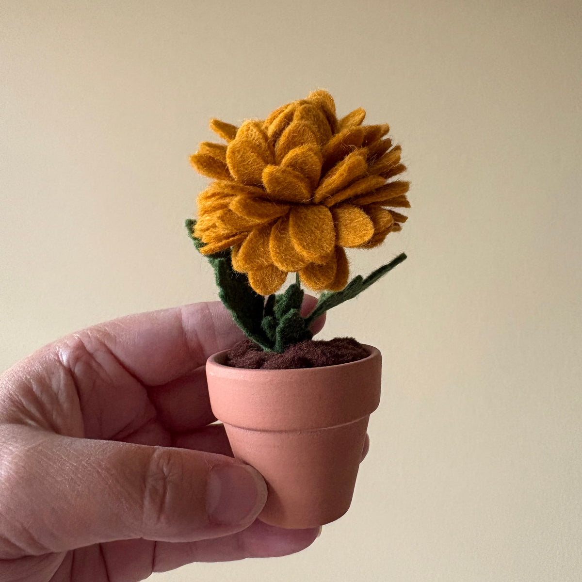 Chrysanthemum: November Birth Month Felt Flower