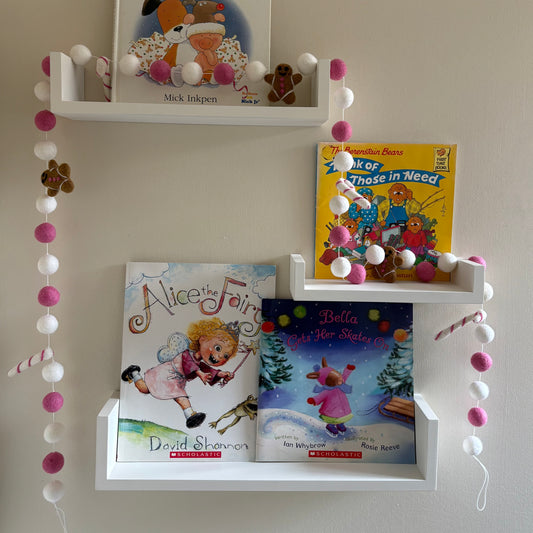 Felt Pink Gingerbread Garland
