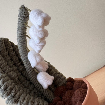 Macrame & Felt Lily of the Valley