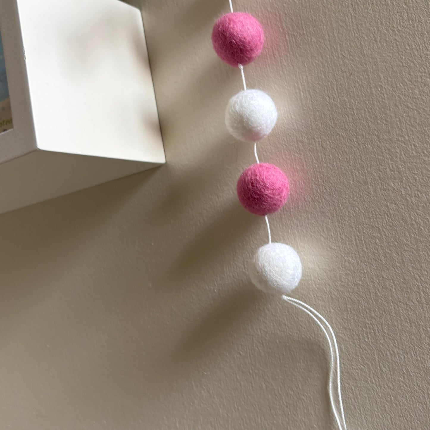 Felt Pink Gingerbread Garland