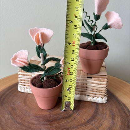 Sweet Pea: April Birth Month Felt Flower