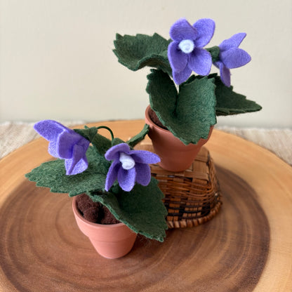 Violet: February Birth Month Felt Flower