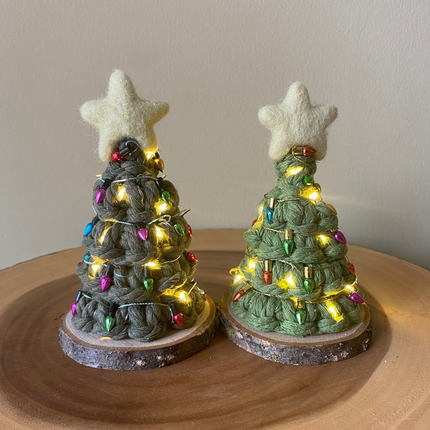 Macrame Christmas Tree (Battery Lights)
