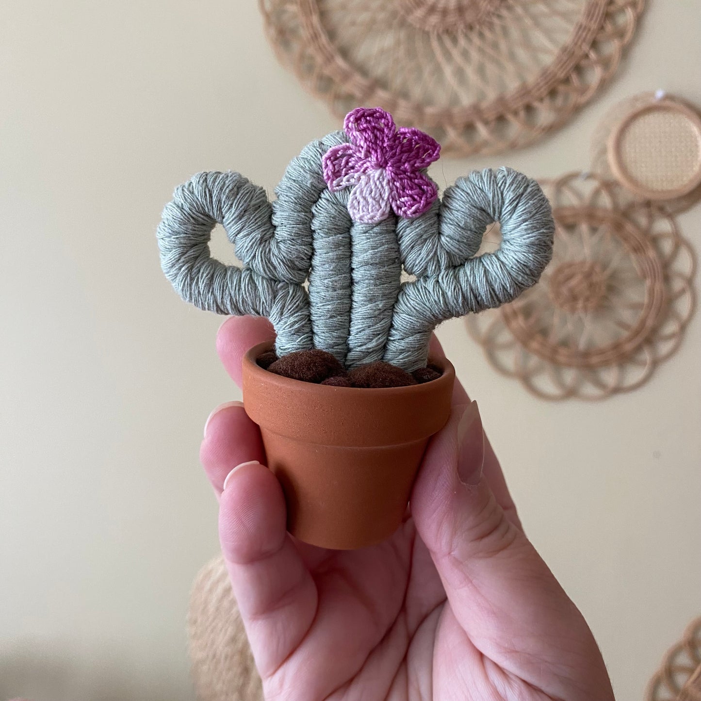 Macrame Forever Cactus (mini) ***discontinued colour***