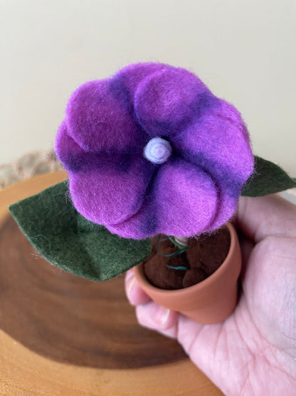 Morning Glory: September Birth Month Felt Flower