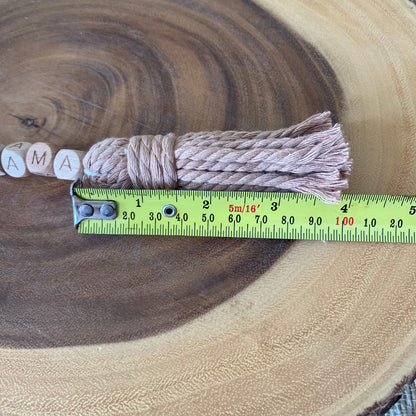 MAMA Macrame Tassel Keychain/Bag Charm