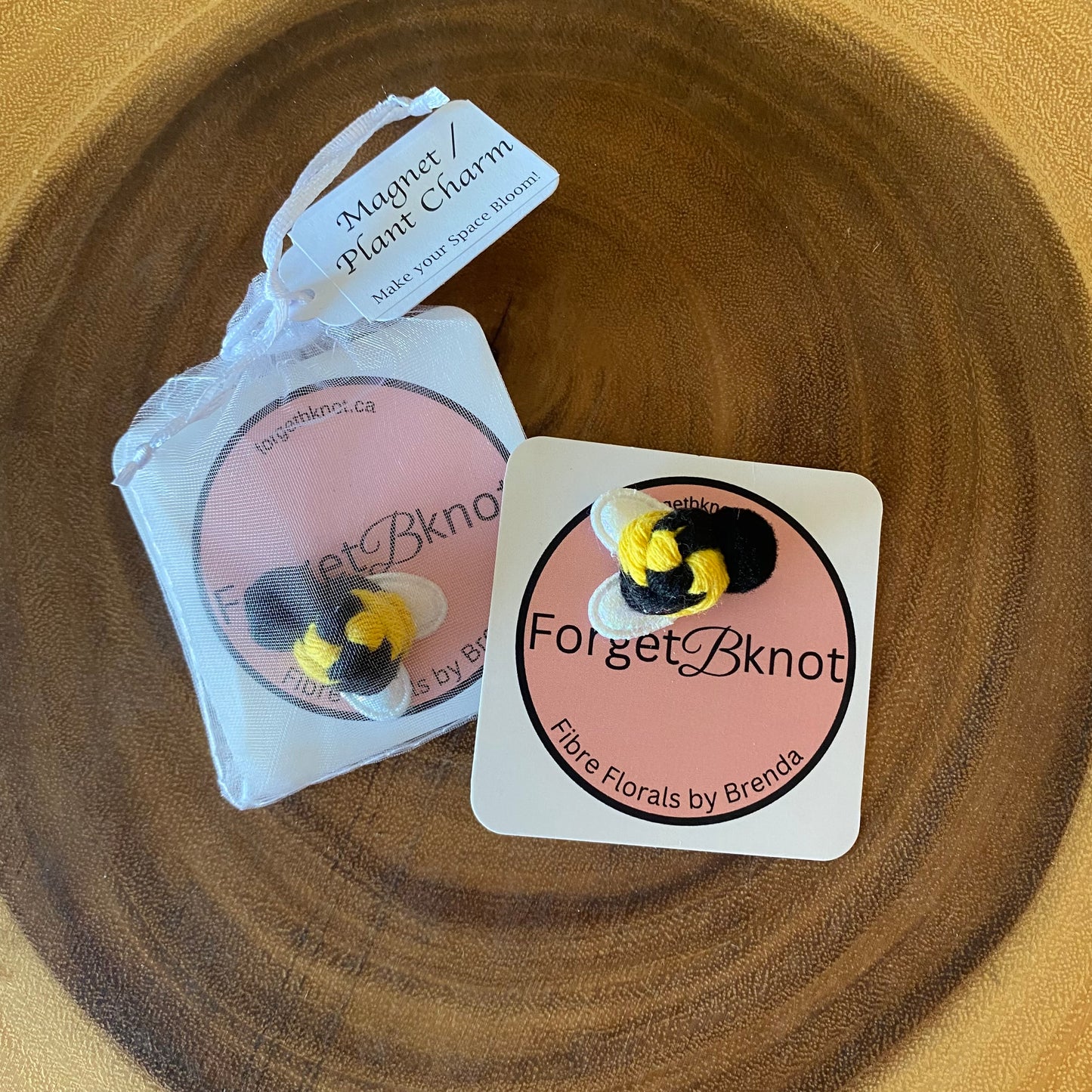 Plant Charm/Magnet - Ladybug/Bee/Spider