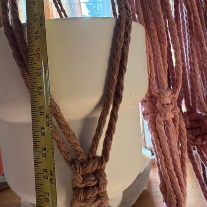 Macrame Spiral Plant Hanger
