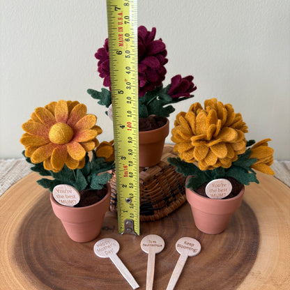 You’re the Best “Mum” felt Chrysanthemum