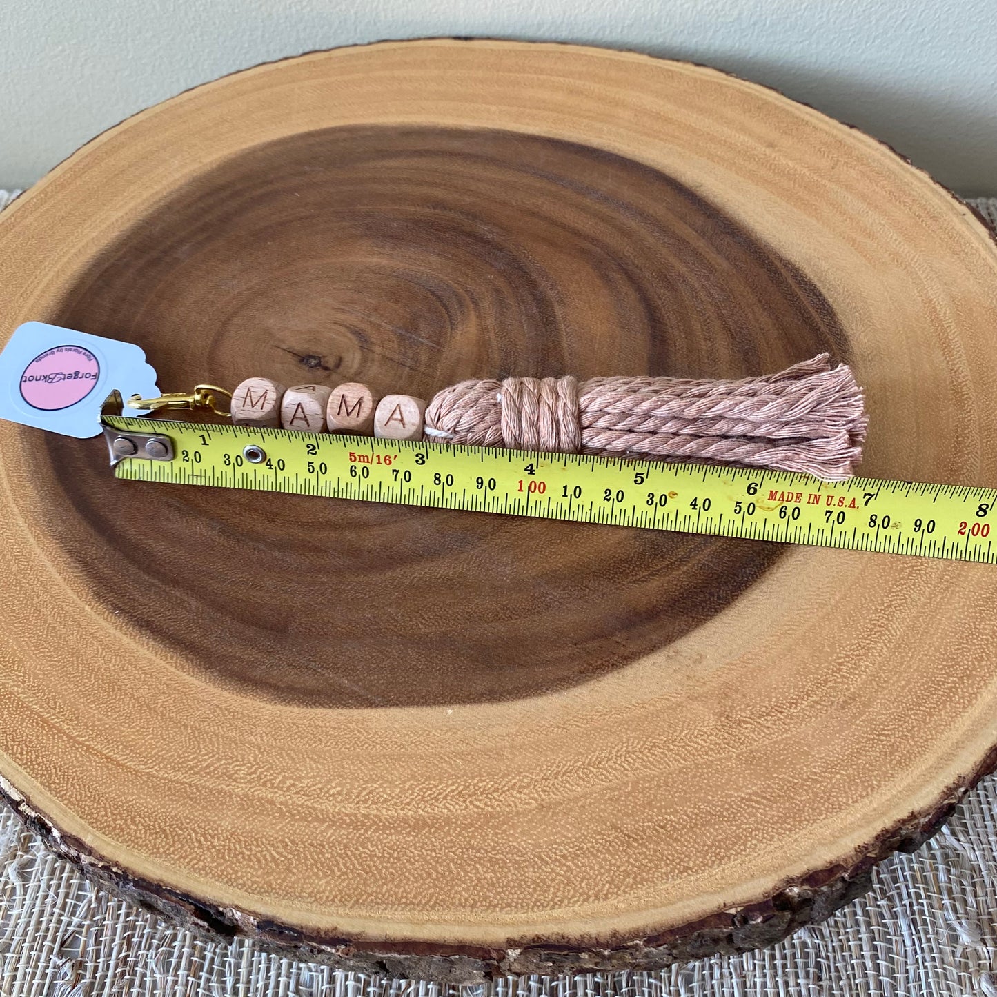 MAMA Macrame Tassel Keychain/Bag Charm