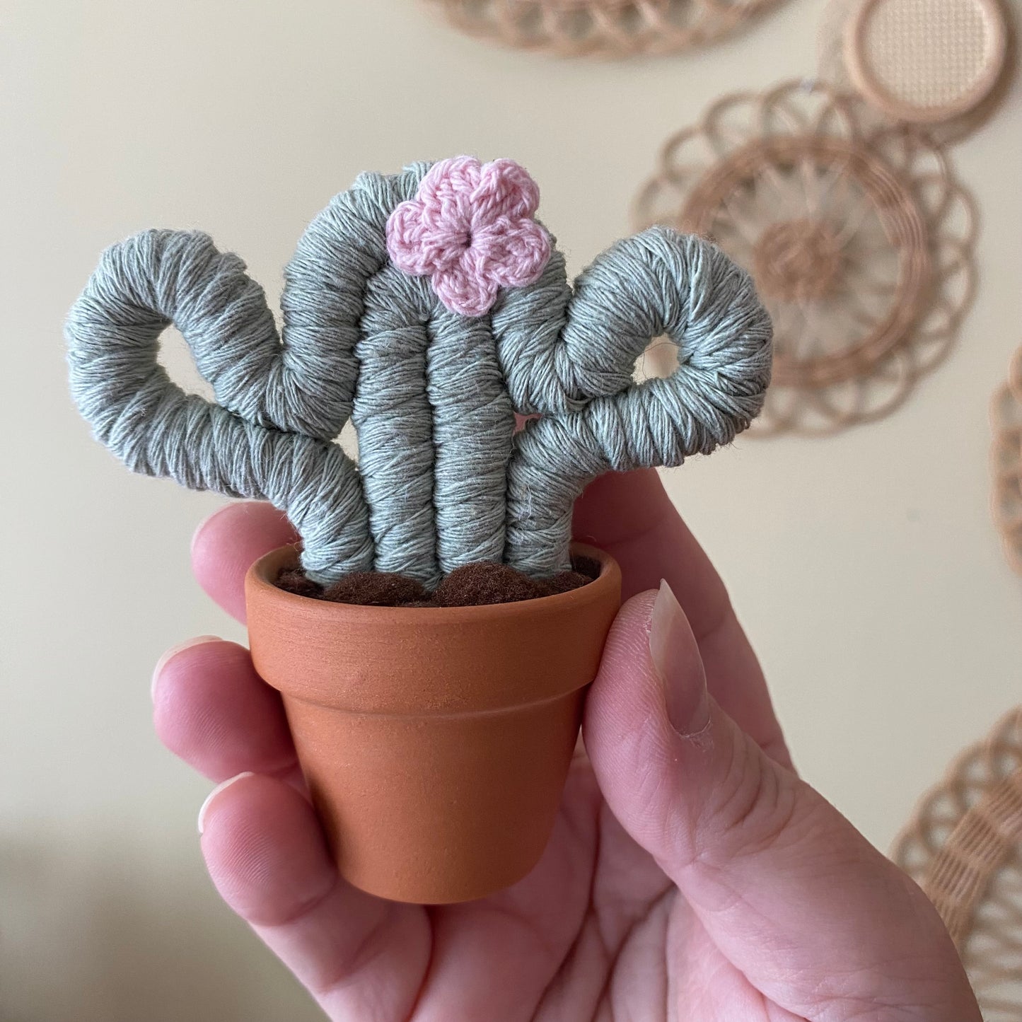 Macrame Forever Cactus (mini) ***discontinued colour***
