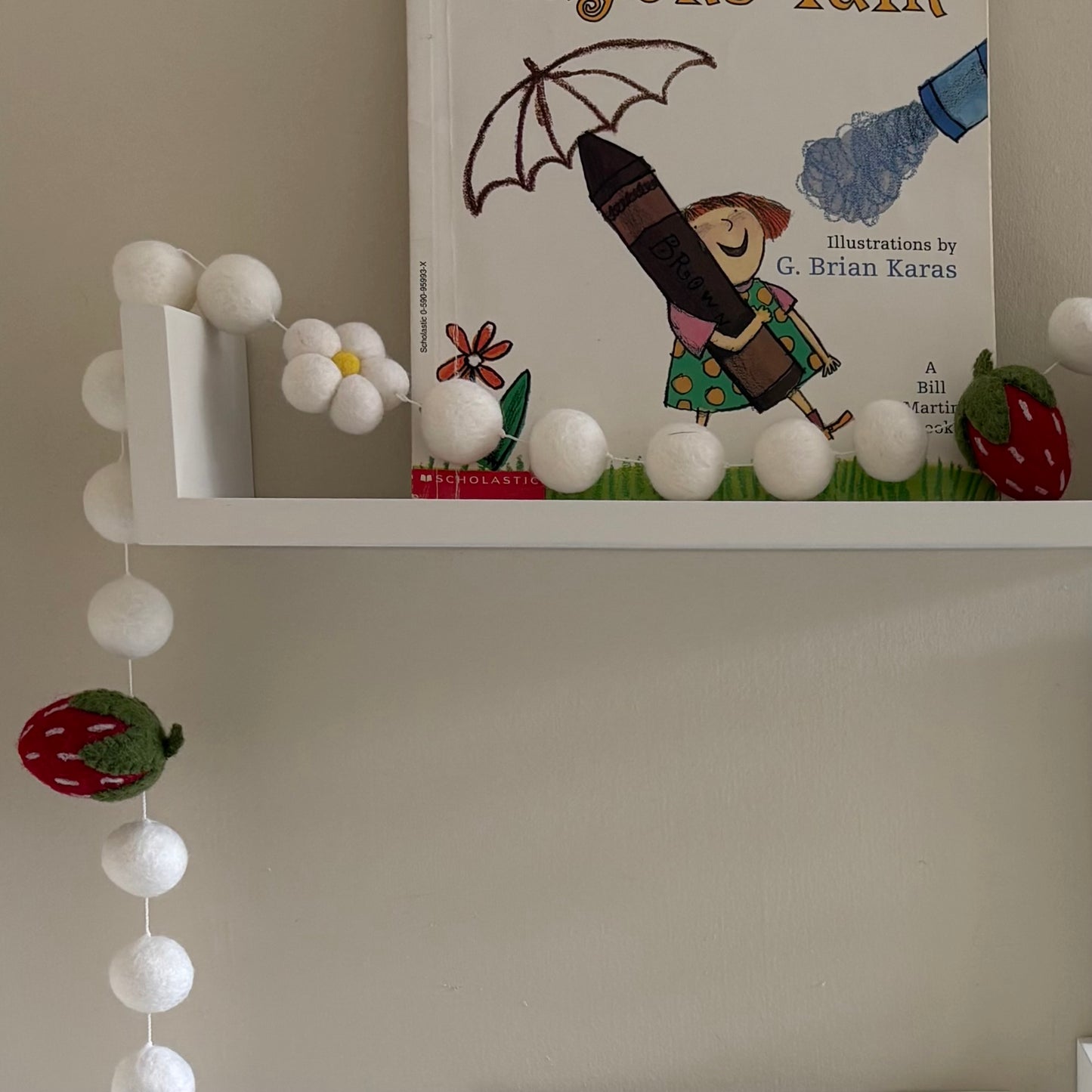 Felt Strawberry Garland
