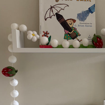 Felt Strawberry Garland