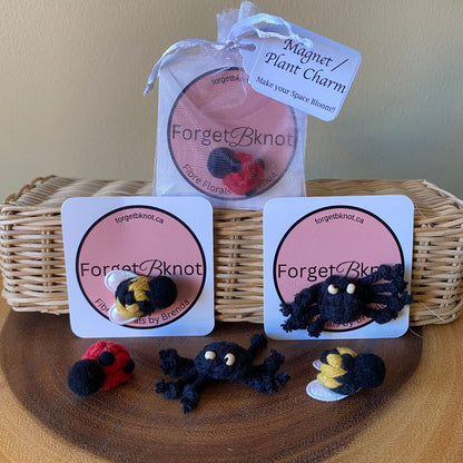 Plant Charm/Magnet - Ladybug