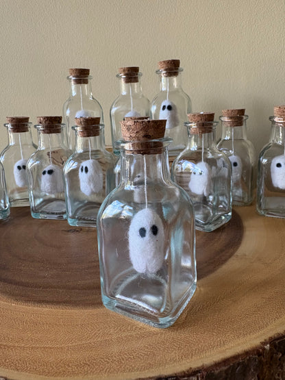 Boo Bottle- Felted Ghost