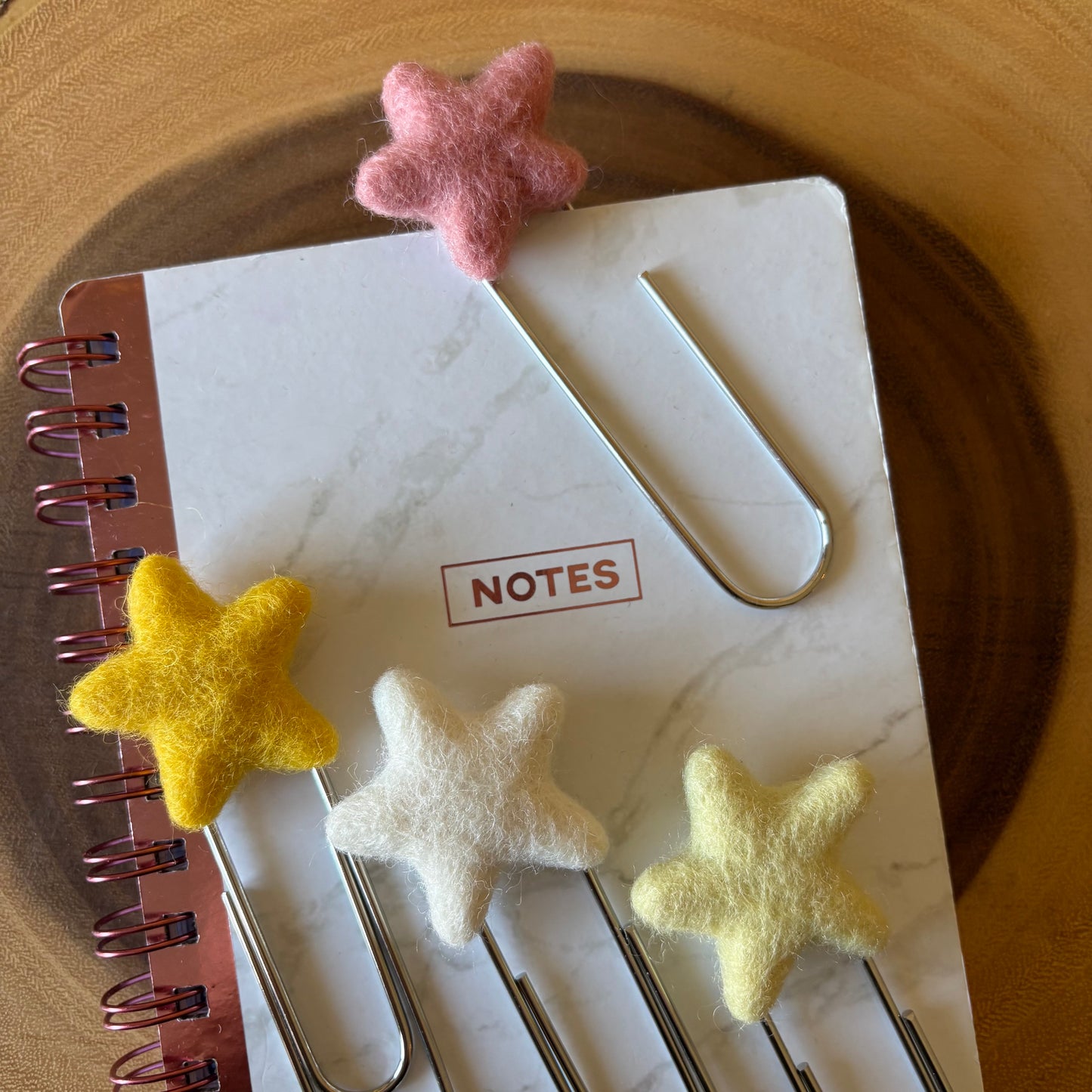Felt Star Oversized Paperclip Bookmark