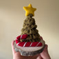 Macrame Tree with Felted Candy Cane